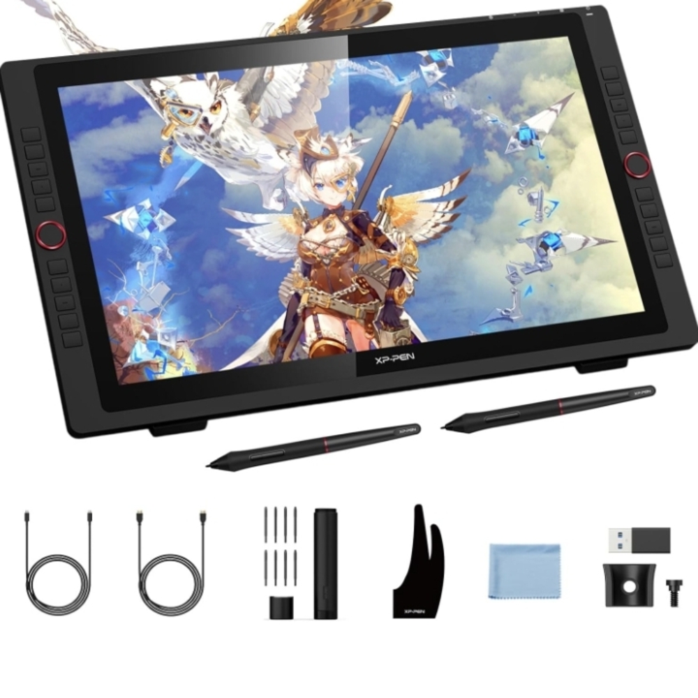Black Graphics Tablet with Accessories